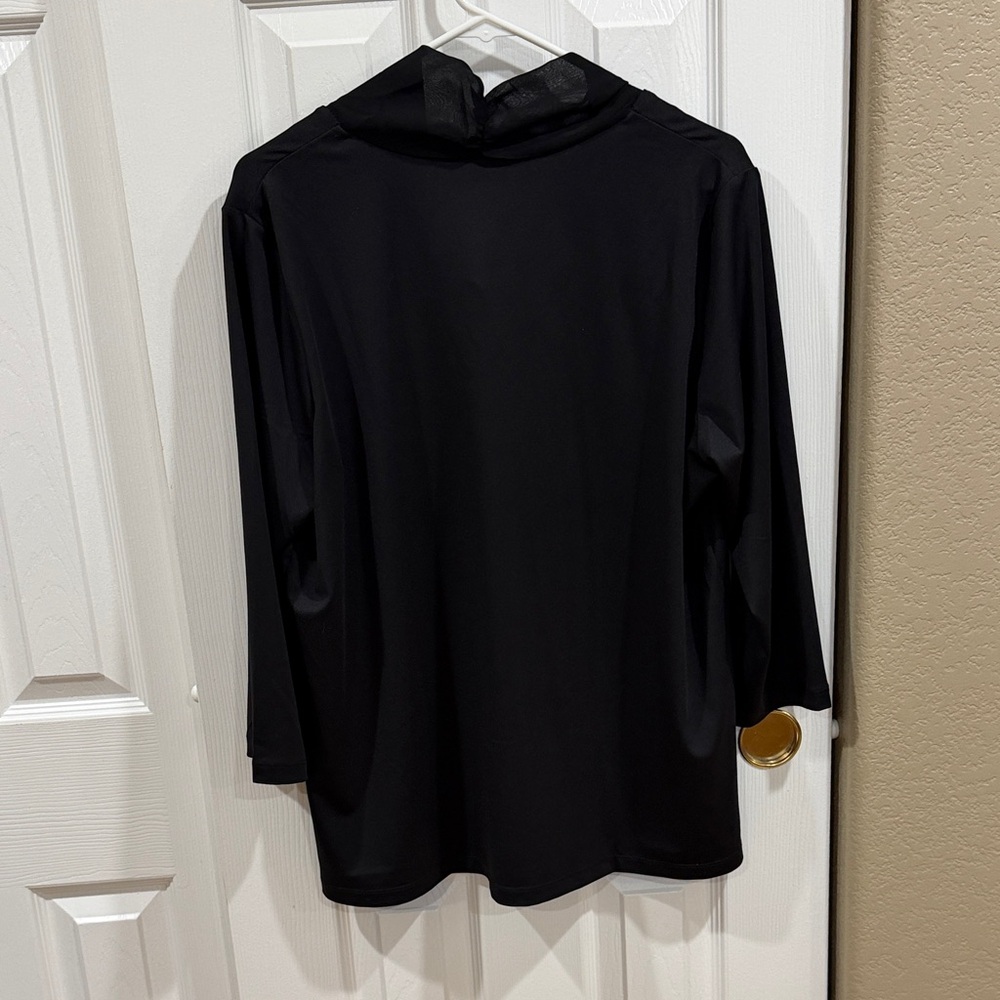 Susan Graver Black Women's Top - size Large - Picture 6 of 8